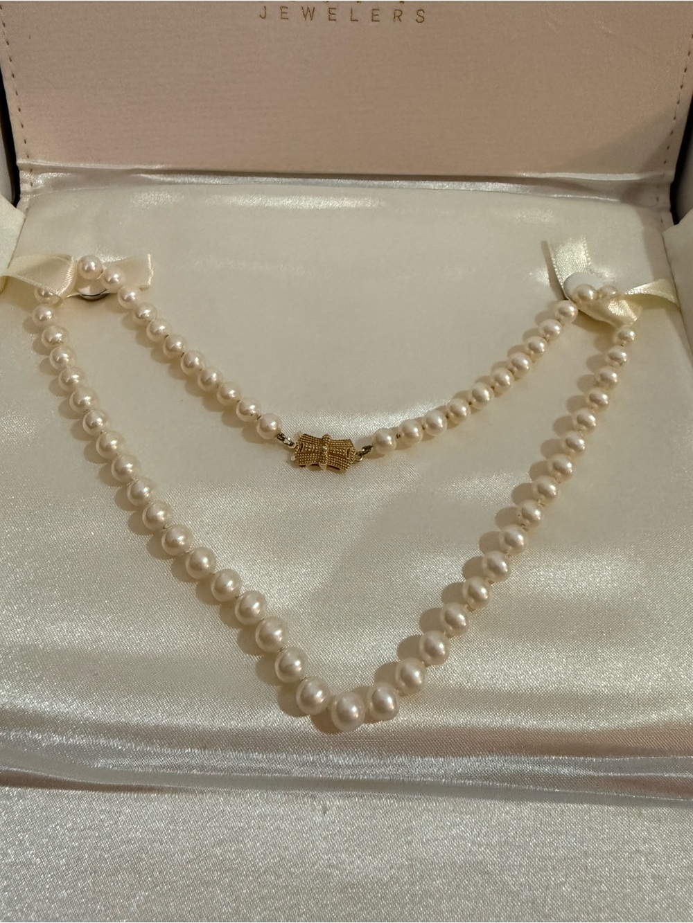 MIKIMOTO Sea Magic/Blue Lagoon Pearl Necklace with 14k Gold Clasp